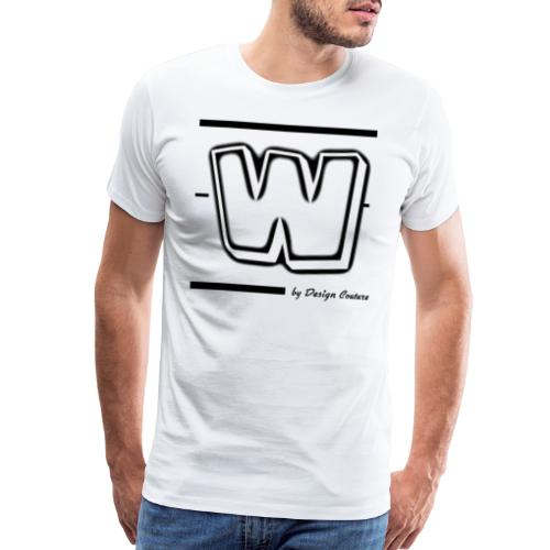 W WHITE - Men's Premium T-Shirt