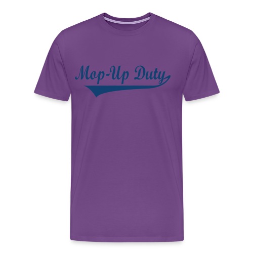 mopupdutylogotextblue11 - Men's Premium T-Shirt