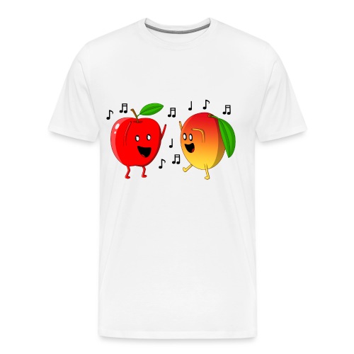 Dancing Apple and Mango - Men's Premium T-Shirt
