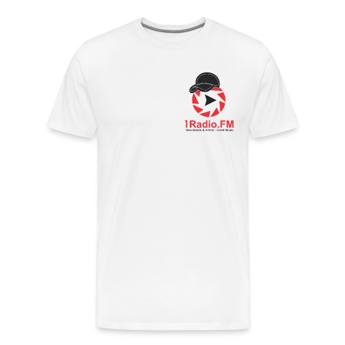 1Radio.FM white t-shirt - Men's Premium T-Shirt