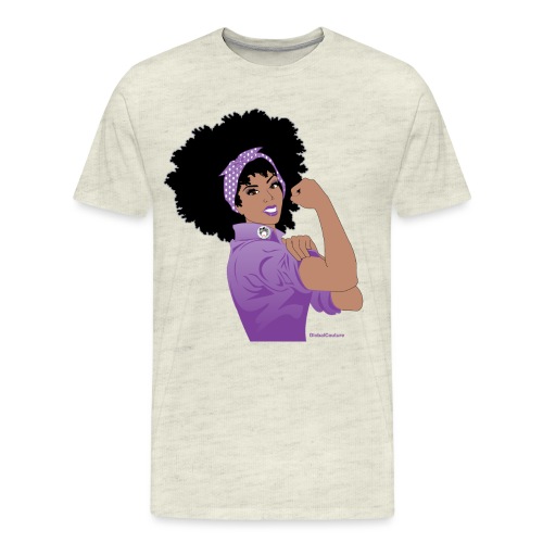 GlobalCouture WeCanDoItPurple Girl RGB png - Men's Premium T-Shirt