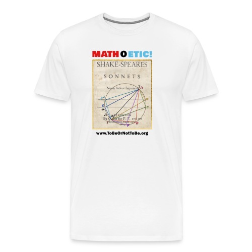 MATH O ETHIC - Sonnet Cover Math (4 light fabric) - Men's Premium T-Shirt