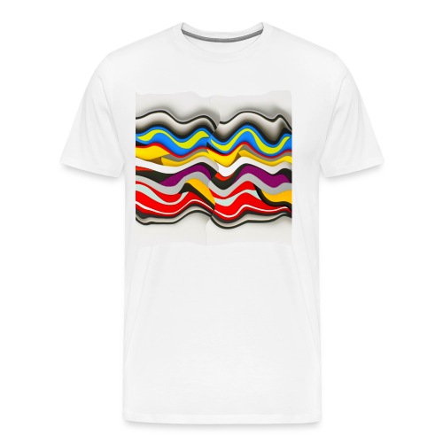 Colored waves - Men's Premium T-Shirt