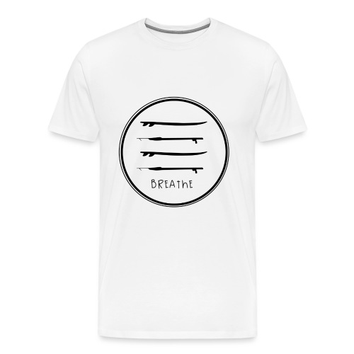Breathe Circle Black - Men's Premium T-Shirt