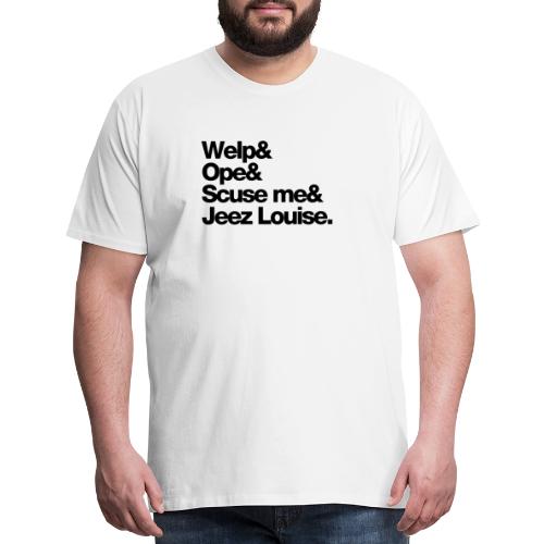 Midwest Series: Welp (Black) - Men's Premium T-Shirt