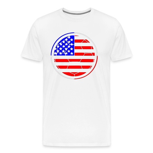 soccer usa sign flag - Men's Premium T-Shirt