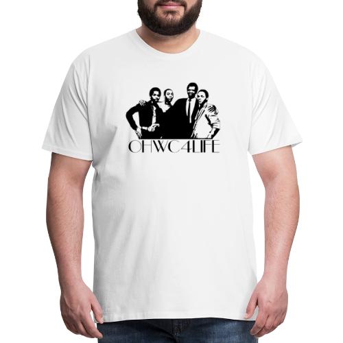 ohwc text blk & Wh Silhouette - Men's Premium T-Shirt