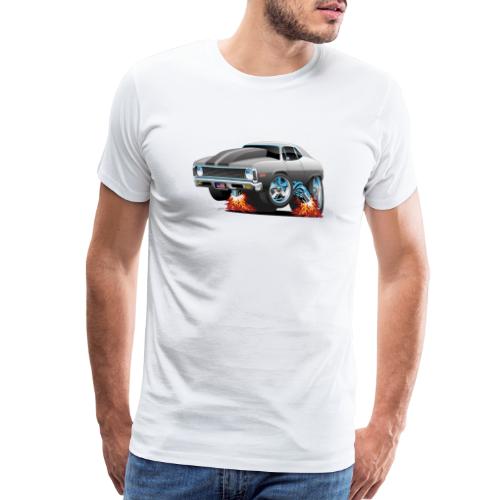 Classic American Muscle Car Hot Rod Cartoon - Men's Premium T-Shirt