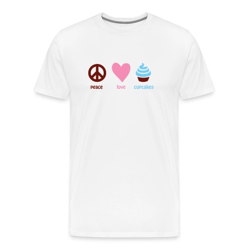 peacelovecupcakes pixel - Men's Premium T-Shirt
