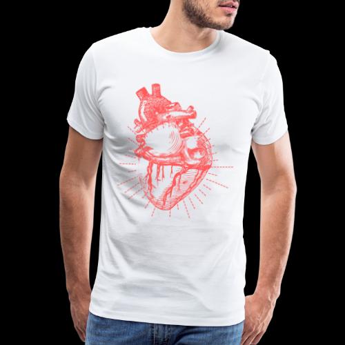 Hand Sketched Heart - Men's Premium T-Shirt