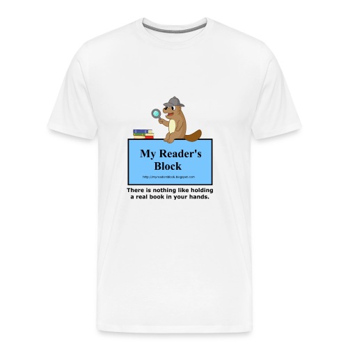 My Reader's Block Tee Mens Style #2 - Men's Premium T-Shirt