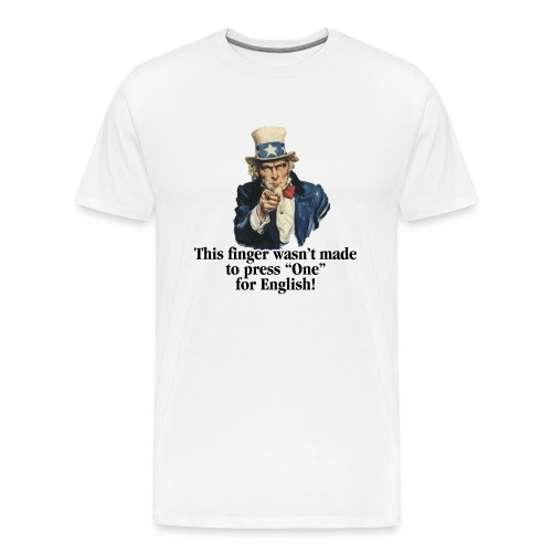 Uncle Sam - Finger - Men's Premium T-Shirt