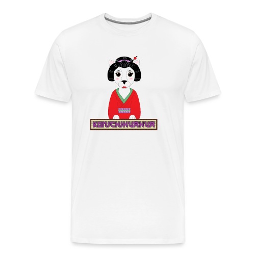Konichihuahua Japanese / Spanish Geisha Dog Red - Men's Premium T-Shirt