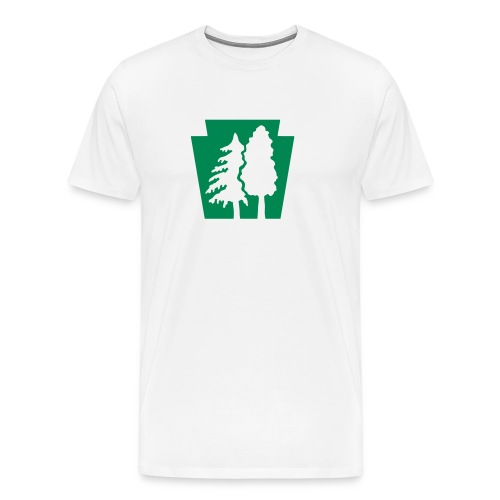 PA Keystone w/trees - Men's Premium T-Shirt