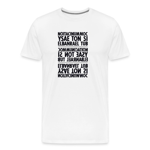 communication black sixnineline - Men's Premium T-Shirt