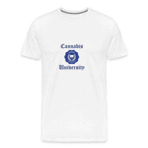 Cannabis University Text - Men's Premium T-Shirt