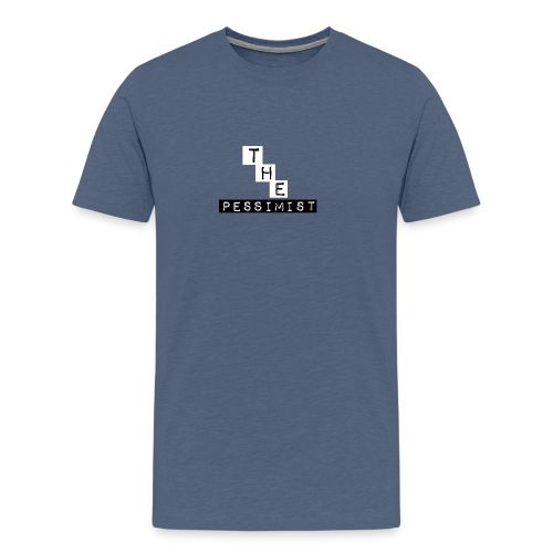 The Pessimist Abstract Design - Men's Premium T-Shirt