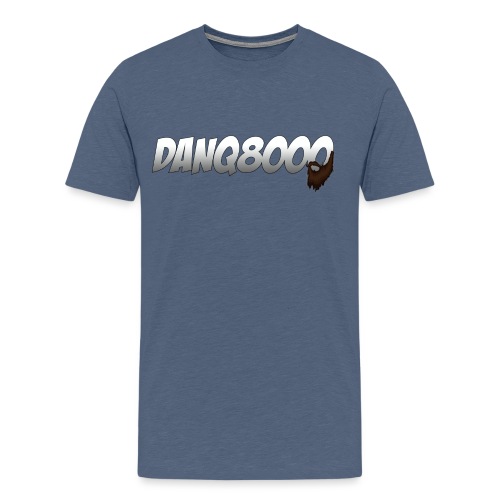 DanQ8000 Logo with Beard May 2015 png - Men's Premium T-Shirt
