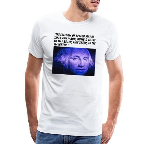 George Washington Freedom of Speech - Men's Premium T-Shirt