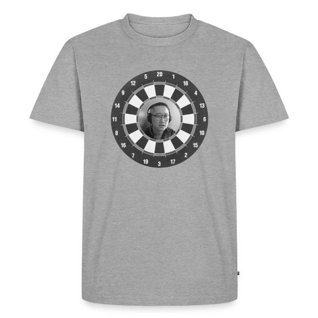 Producer Jay on Dartboard with Fusco Show back