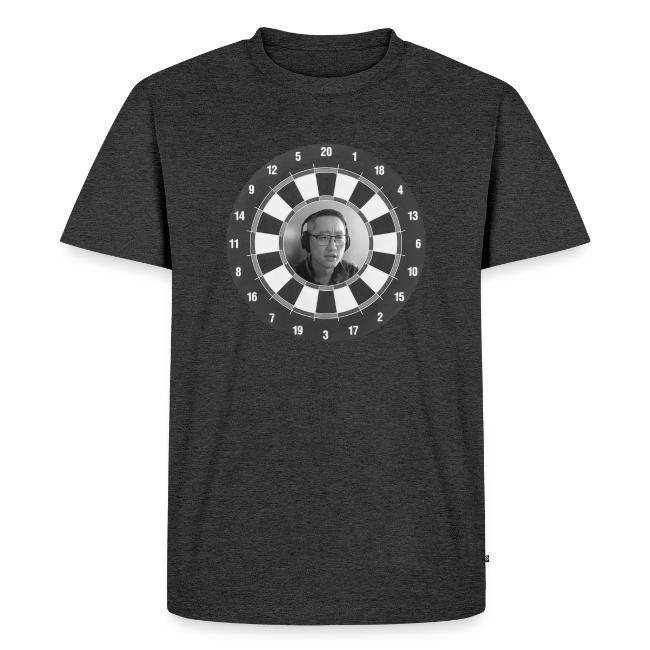 Producer Jay on Dartboard with Fusco Show back