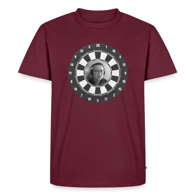 Producer Jay on Dartboard with Fusco Show back