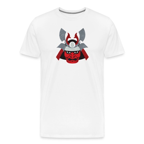Financial Samurai Mask Front, Logo Back Tee - Men's Premium T-Shirt