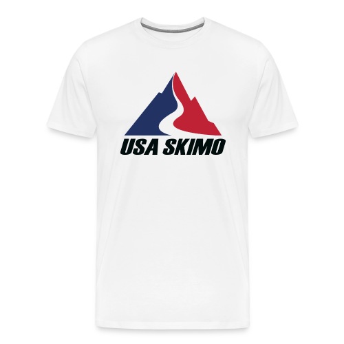 USA Skimo Logo - Stacked - Color - Men's Premium T-Shirt