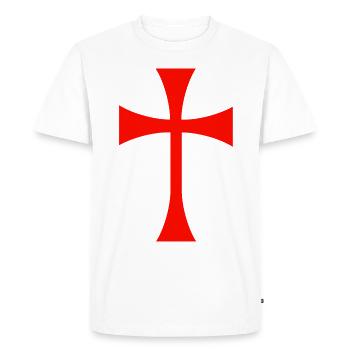 Knights Templar Cross - Men's Premium T-Shirt - white - Front - Nico (187cm)