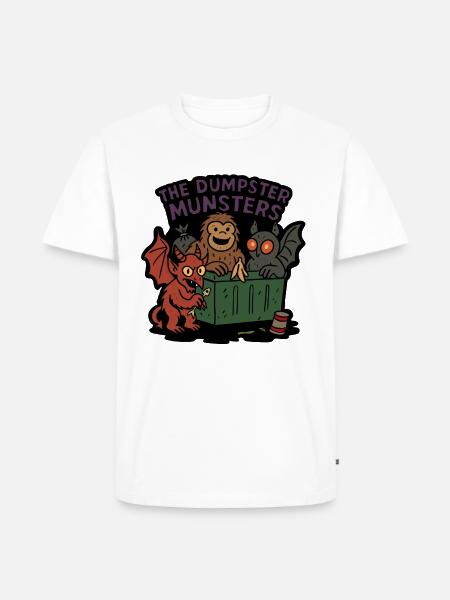 The Dumpster Munsters Halloween Crew - Men's Premium T-Shirt - white