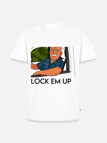 Lock em up - Men's Premium T-Shirt - white