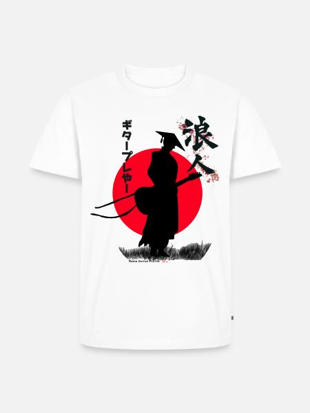 Ronin Guitar Player - Men's Premium T-Shirt - white