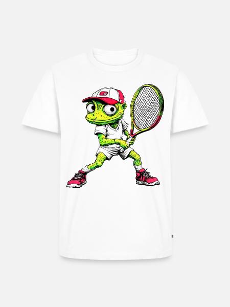 Tennis Chameleons - Men's Premium T-Shirt - white