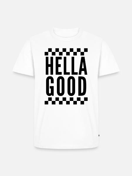 Hella Good Ska Checkerboard - Men's Premium T-Shirt - white