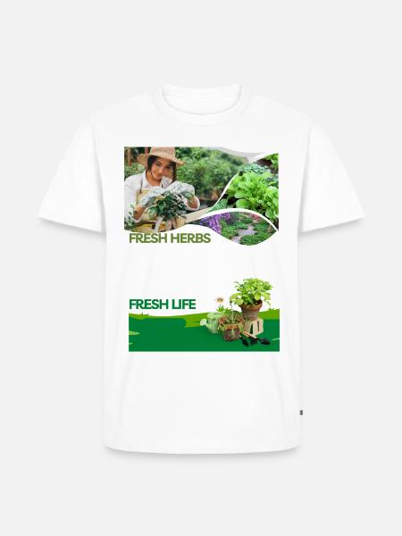 Fresh_Herbs Fresh Life - Men's Premium T-Shirt - white