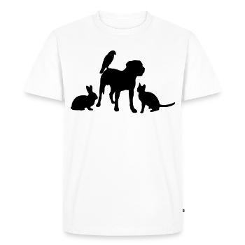 Pets - Men's Premium T-Shirt - white - Front - Nico (187cm)