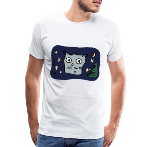 Moonlight Owl - Men's Premium T-Shirt