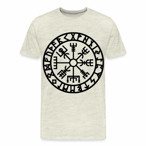 Viking Rune Vegvisir The Runic Compass - Men's Premium T-Shirt
