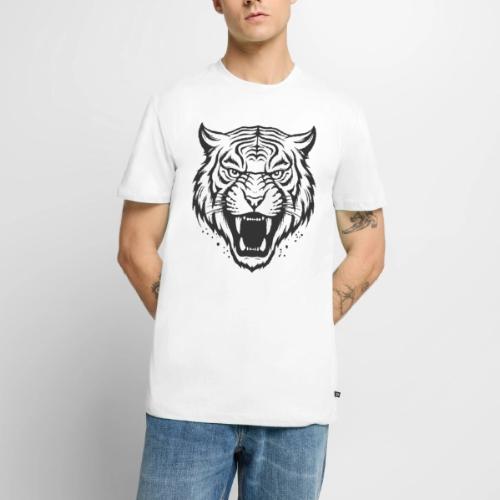 Wild Tiger Fashion, the fury of the feline tiger. - Men's Premium T-Shirt