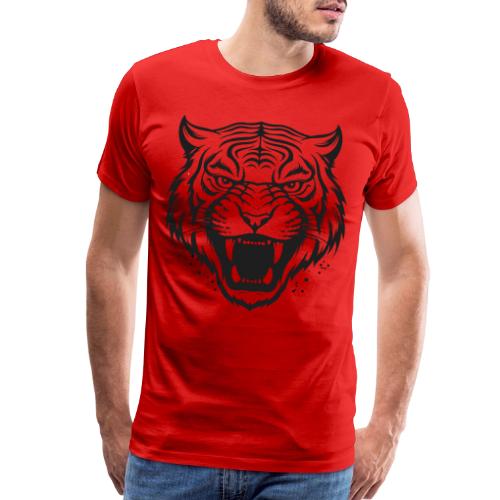 Wild Tiger Fashion, the fury of the feline tiger. - Men's Premium T-Shirt