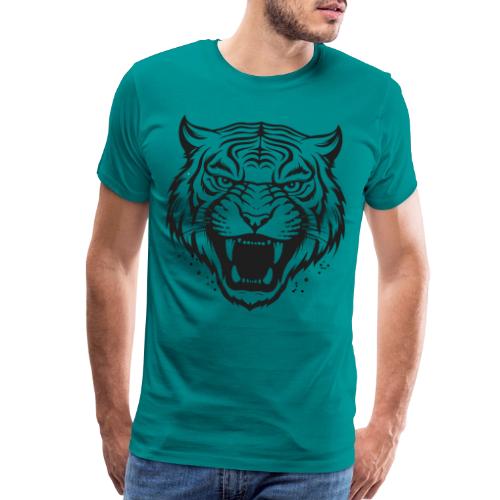 Wild Tiger Fashion, the fury of the feline tiger. - Men's Premium T-Shirt