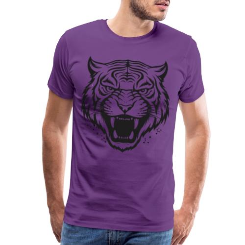 Wild Tiger Fashion, the fury of the feline tiger. - Men's Premium T-Shirt