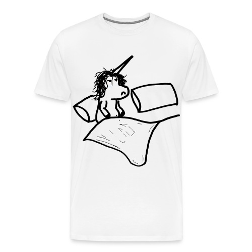 Waking up unicorn - Men's Premium T-Shirt