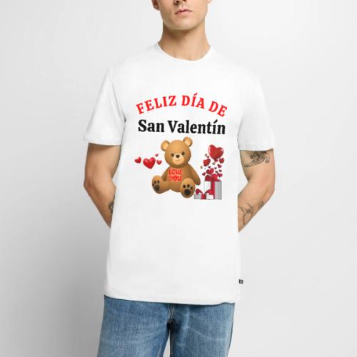 Valentine's Day Celebration Bears Love Hearts. - Men's Premium T-Shirt