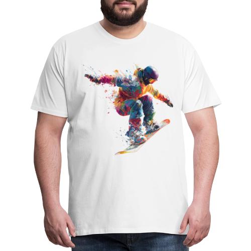 Snowboarding: Frozen Flight - Men's Premium T-Shirt