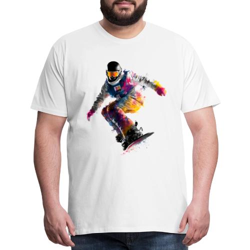 Snowboarding: Frozen Palette - Men's Premium T-Shirt