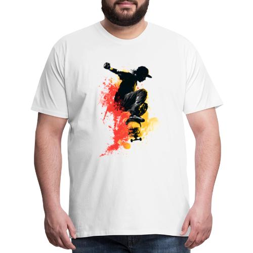Skateboarding: Splash of Motion - Men's Premium T-Shirt
