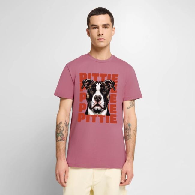 Pittie Classic Pit Bull Terrier Typography Design