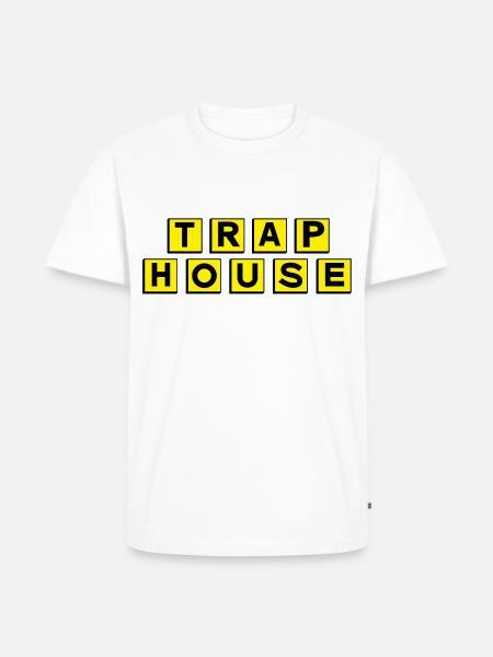 Trap House - Men's Premium T-Shirt - white