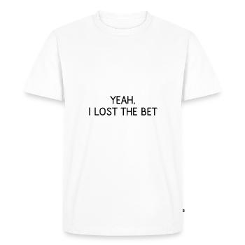 Yeah, I lost the bet Classic T-Shirt - Men's Premium T-Shirt - white - Front - Nico (187cm)